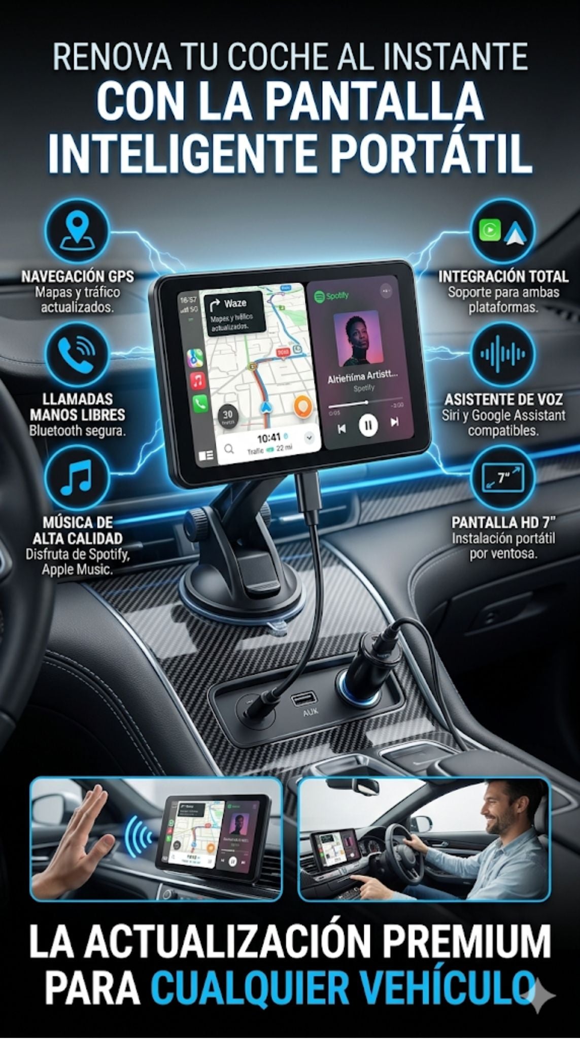 Pantalla Carplay Inteligente
