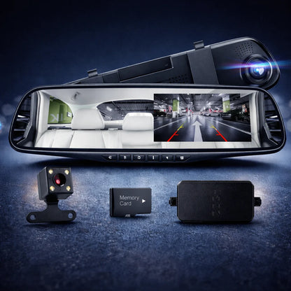 ESPEJO RETROVISOR CON DOBLE CÁMARA 4K