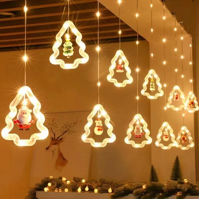 🎅 Guirnalda LED Santa Claus 3D – Un toque mágico para tu decoración