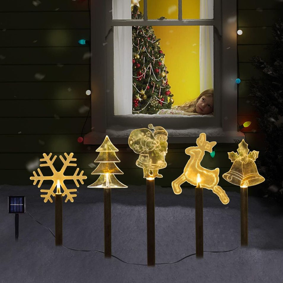 🌟 Luces Solares Navideñas – Paisajes brillando toda la noche