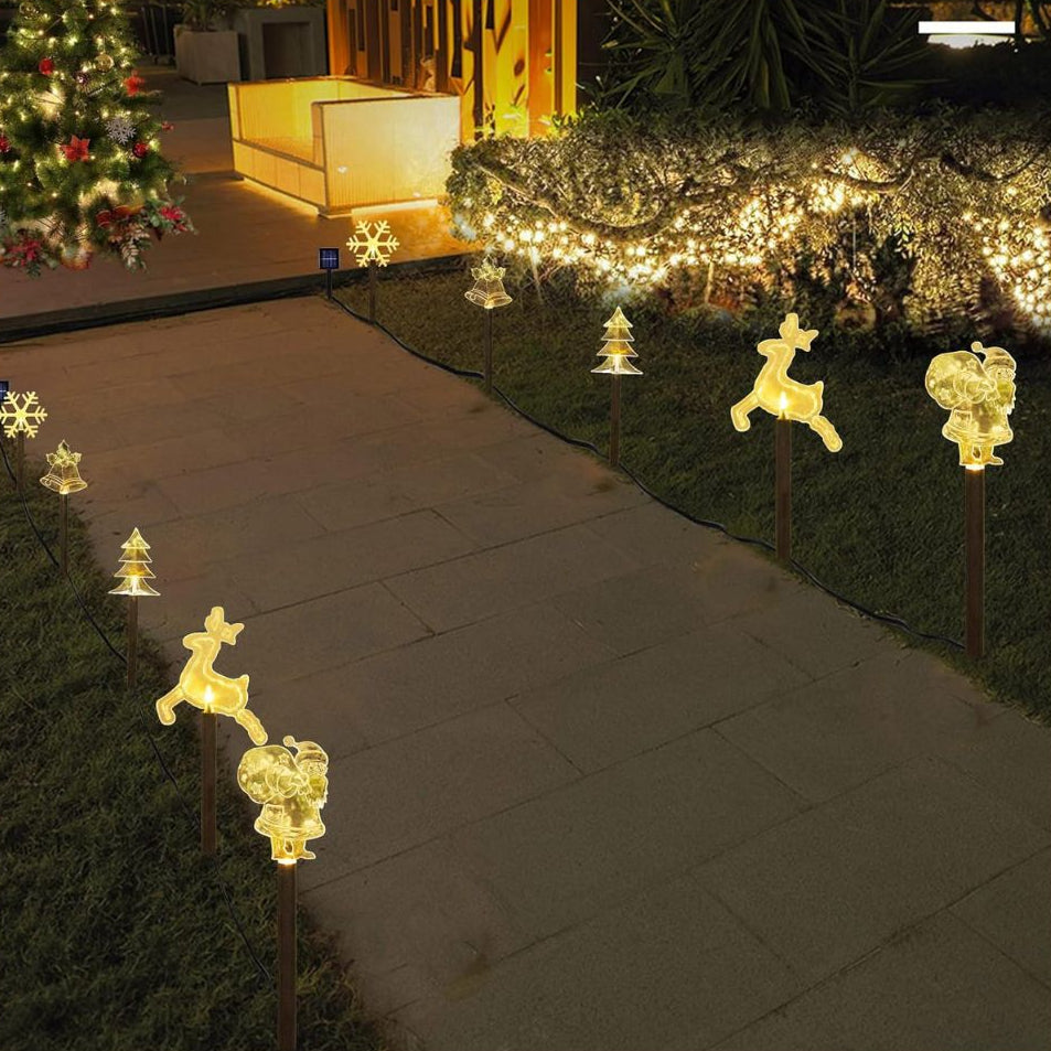 🌟 Luces Solares Navideñas – Paisajes brillando toda la noche