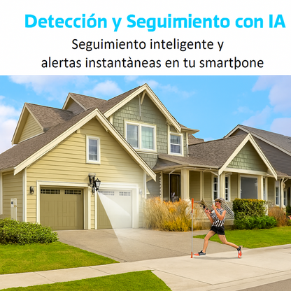 Cámara de Vigilancia Exterior Doble Lente – Seguridad Total con Tecnología Inteligente 🔐