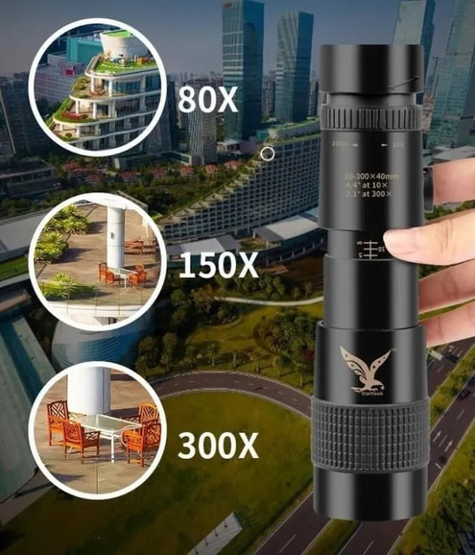 Telescopio Monocular 4K Zoom 40X adaptable a cualquier teléfono