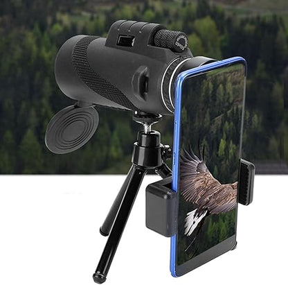 Telescopio Monocular 4K Zoom 40X adaptable a cualquier teléfono