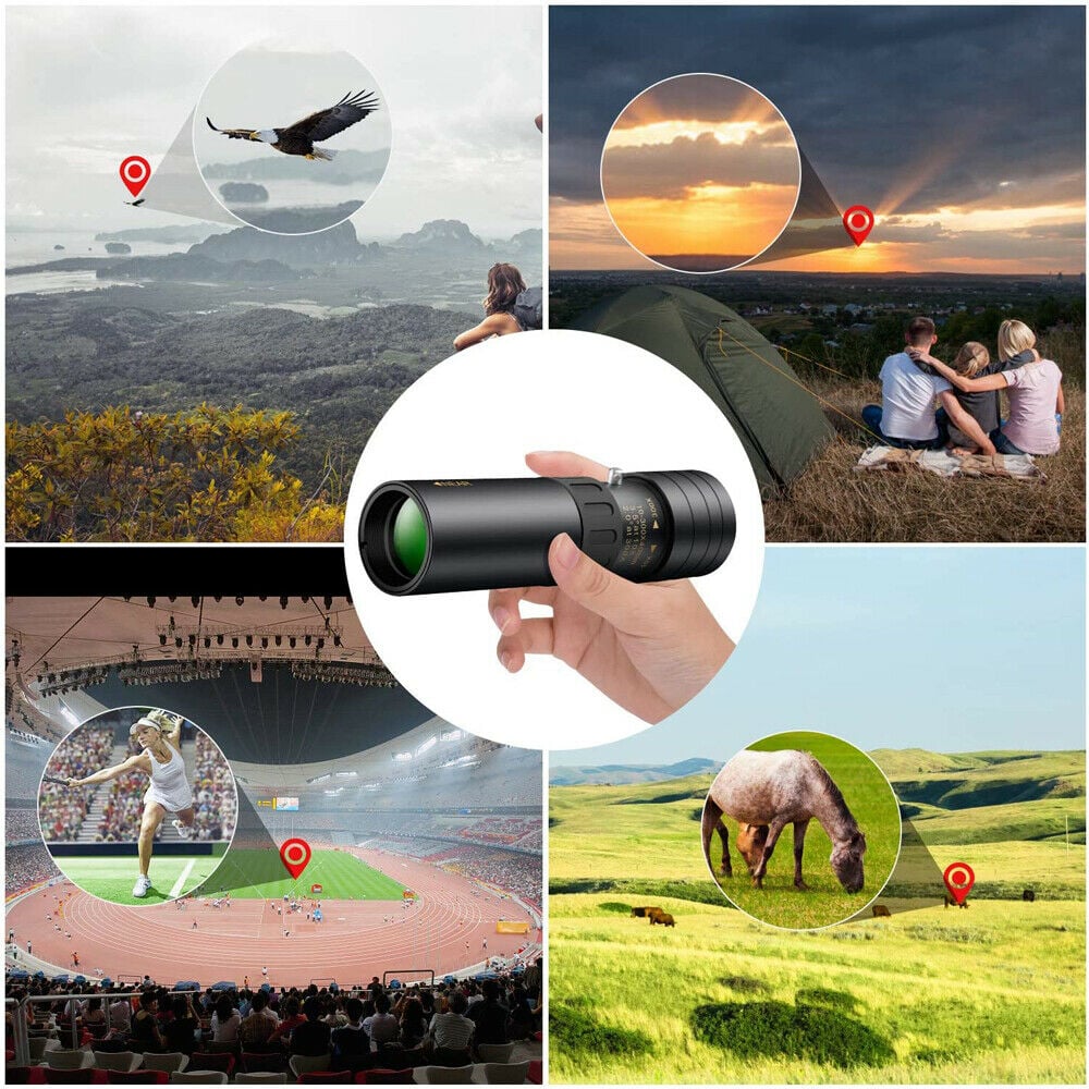 Telescopio Monocular 4K Zoom 40X adaptable a cualquier teléfono