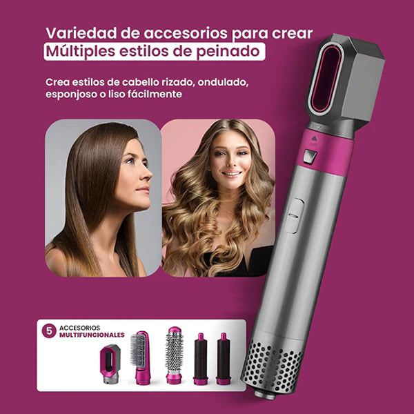 CEPILLO ELÉCTRICO SECADOR PELO 5 EN 1
