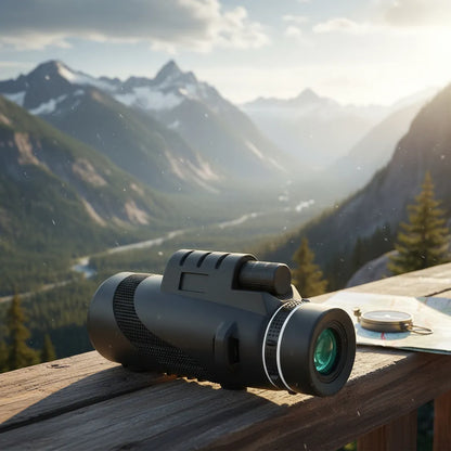 Telescopio Monocular 4K Zoom 40X adaptable a cualquier teléfono
