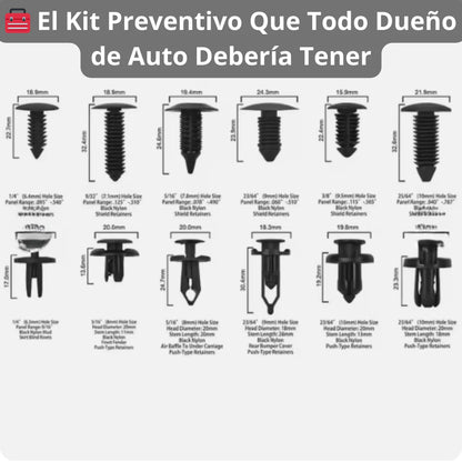 Kit Completo de Remaches para Auto – 240 piezas
