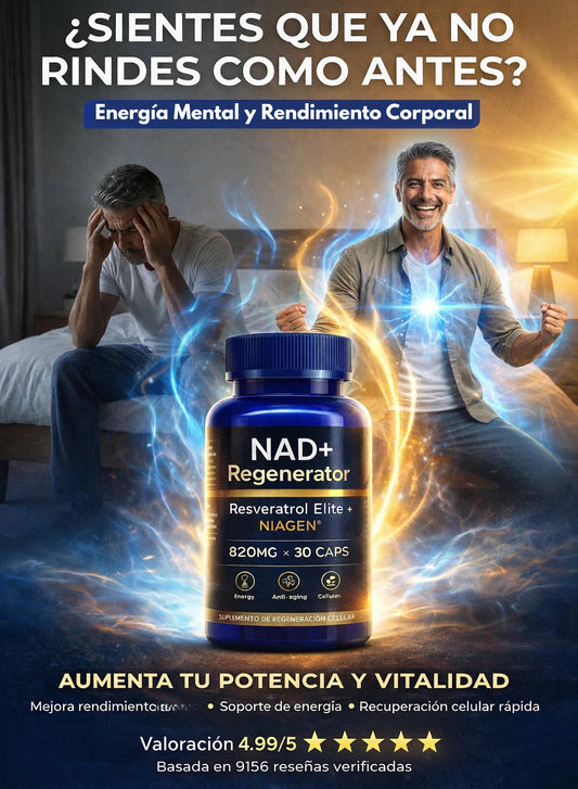 NAD+ REGENERATOR – ENERGÍA CELULAR, CLARIDAD Y VITALIDAD