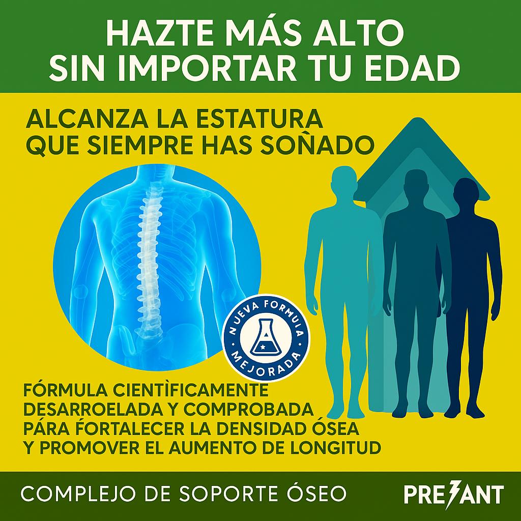 PRE7ANT™️ ALCANZA TU MÁXIMO CRECIMIENTO Y DESARROLLO ÓSEO