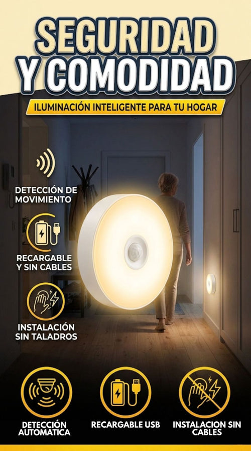 LUMINA GLOW®️ | Pack X3 Led con Sensor De Movimiento