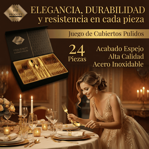 Set de Cubiertos Premium🍷🍽️