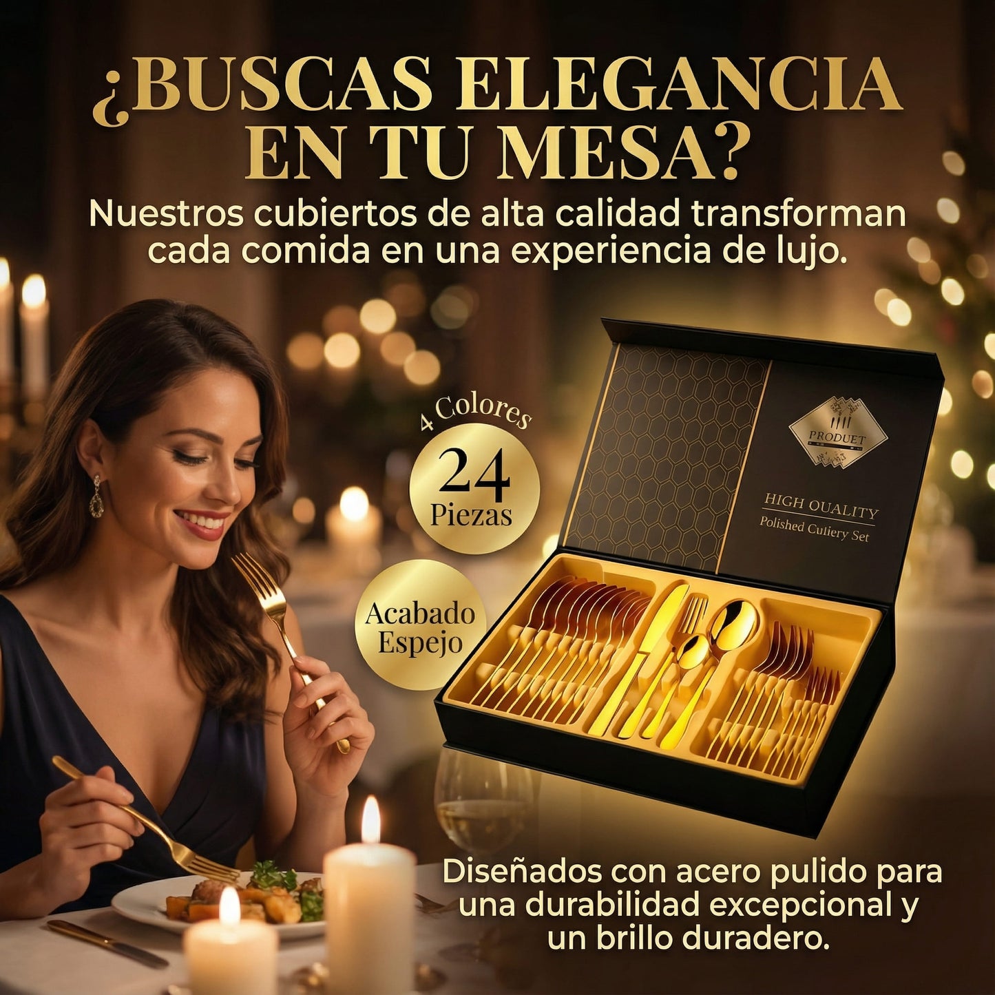 Set de Cubiertos Premium🍷🍽️