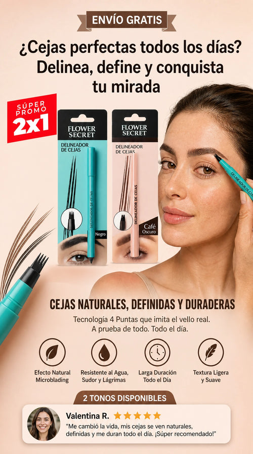 Promo 2x1 Delineador De Cejas 4 Puntos