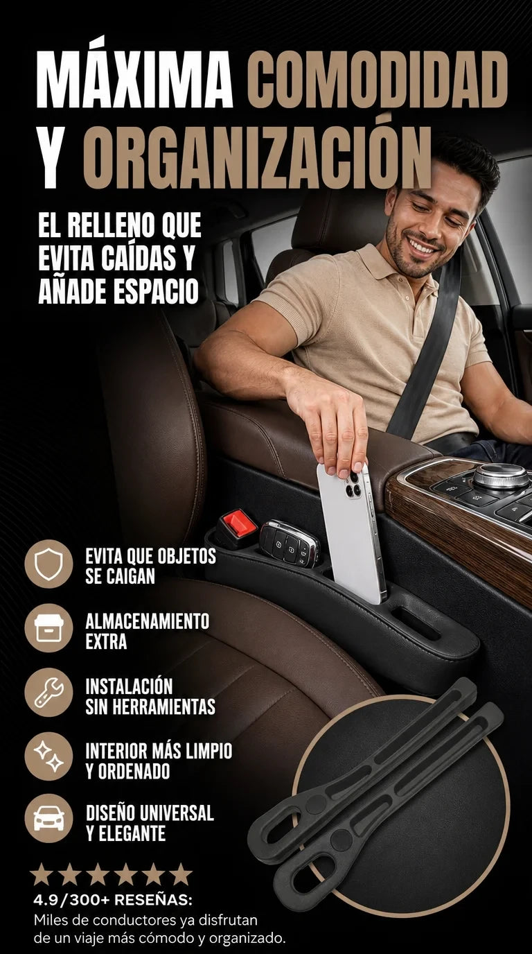 ORGANIZADOR PREMIUM DE ESPACIOS PARA AUTO 2 UNDS