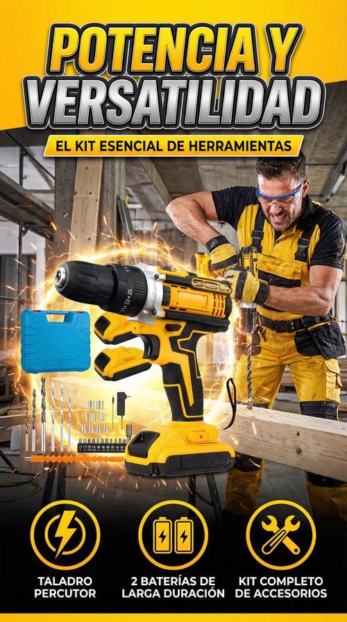KIT TALADRO INALÁMBRICO